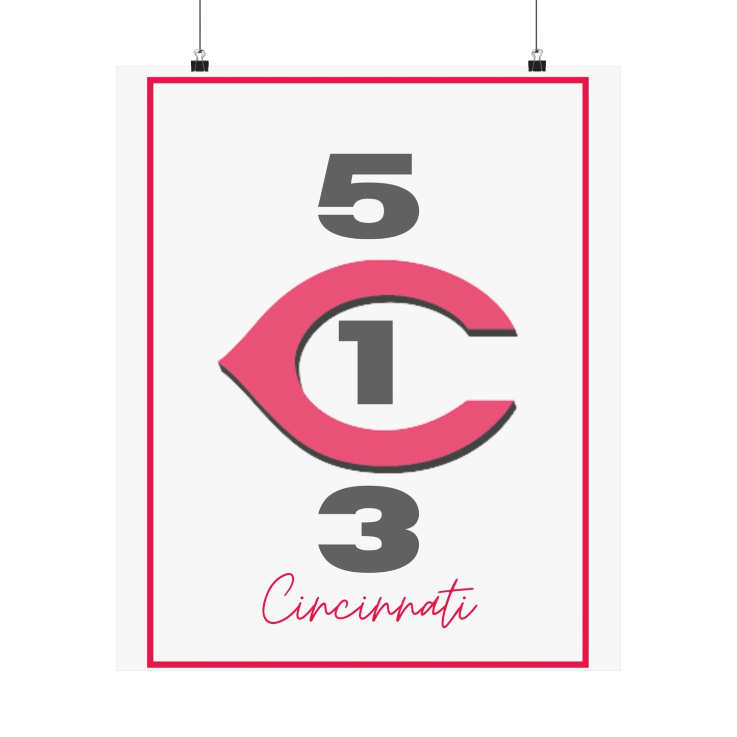 Cincinnati Reds Vertical Poster